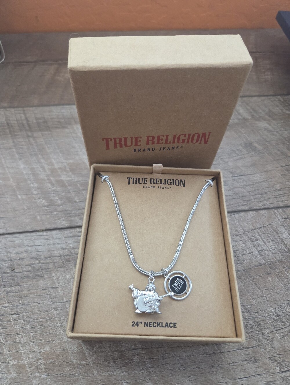 True Religion Budda 24" Necklace